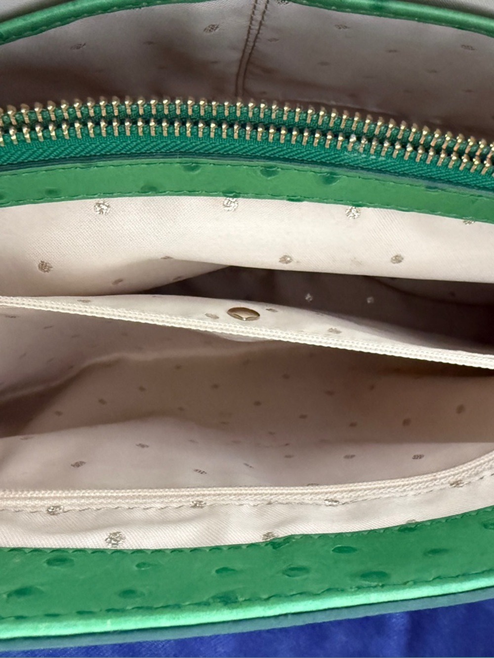 Kate Spade ostrich pattern handbag EUC - Picture 11 of 16